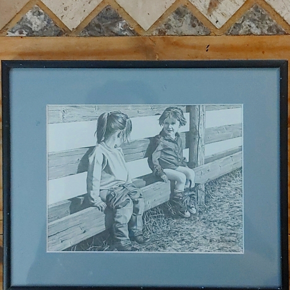 Framed Limited Edition Pencil Art Piece By Re-knowned Artisan Bernie Brown - Picture 1 of 3